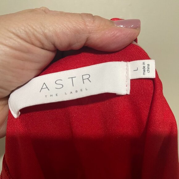 ASTR The Label Lace Red Dress Size Large - Picture 8 of 8